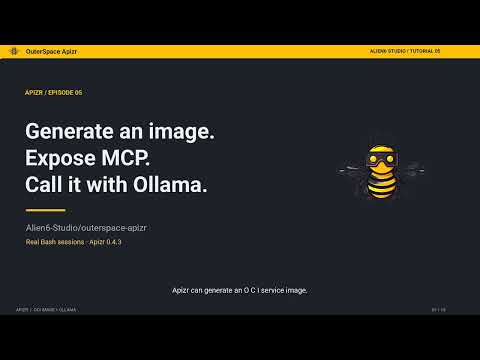 Build an OCI image and call its MCP tool with Ollama — Alien6 Studio tutorial